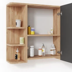 Badmöbel Set "Fynn" Eiche/Anthrazit 2 Teile Vicco -Vicco m2669 06 ol