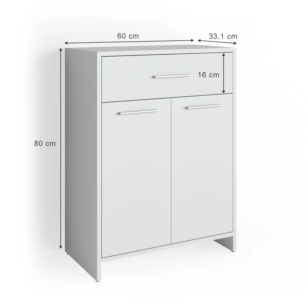 Midischrank "Kiko" Weiß 60 X 80 Cm Vicco 5 Midischrank "Kiko" Weiß 60 X 80 Cm Vicco – Bild 3