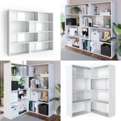 Eckregal "Laine" Weiß 170 X 142 Cm Vicco -Vicco m2696 08 ol