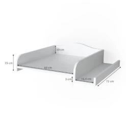 Wickelaufsatz Weiß 83 X 72 Cm Auf Waschmaschine Vicco -Vicco m2697 03 ol