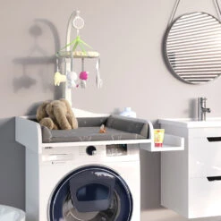 Wickelaufsatz Weiß 83 X 72 Cm Auf Waschmaschine Vicco -Vicco m2697 05 ol