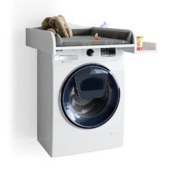 Wickelaufsatz Weiß 83 X 72 Cm Auf Waschmaschine Vicco -Vicco m2697 07 ol