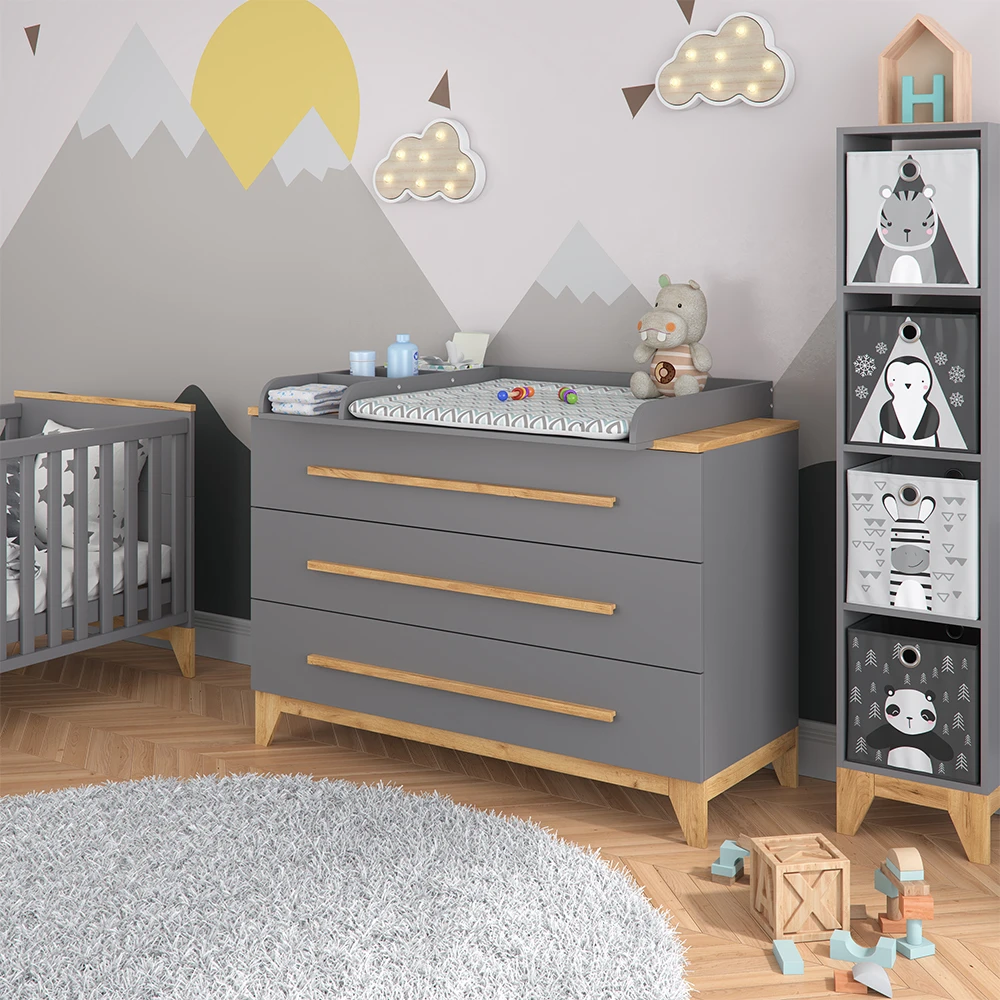 Wickelkommode "Malia" Anthrazit 133 X 89.6 Cm Vitalispa 6 Wickelkommode "Malia" Anthrazit 133 X 89.6 Cm Vitalispa – Bild 4