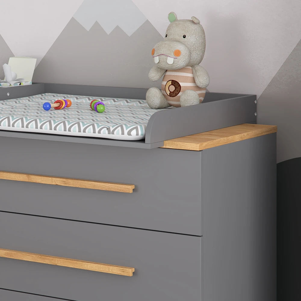 Wickelkommode "Malia" Anthrazit 133 X 89.6 Cm Vitalispa 7 Wickelkommode "Malia" Anthrazit 133 X 89.6 Cm Vitalispa – Bild 5