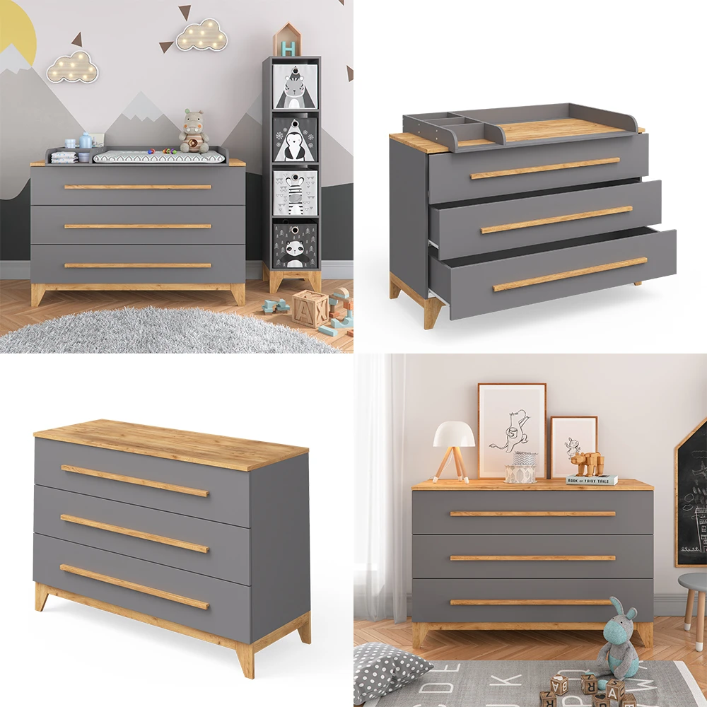 Wickelkommode "Malia" Anthrazit 133 X 89.6 Cm Vitalispa 10 Wickelkommode "Malia" Anthrazit 133 X 89.6 Cm Vitalispa – Bild 8