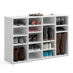 Schuhschrank "Lysander" Weiß 104 X 66 Cm Vicco -Vicco m2726 07 ol