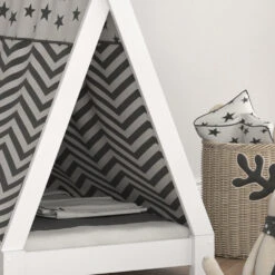 Tipi-Bett "Tipi" Weiß 80x160 Cm Vitalispa 14 Tipi-Bett "Tipi" Weiß 80x160 Cm Vitalispa -Vicco m2744 05 ol