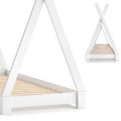 Tipi-Bett "Tipi" Weiß 80x160 Cm Vitalispa 15 Tipi-Bett "Tipi" Weiß 80x160 Cm Vitalispa -Vicco m2744 06 ol