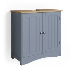 Waschbeckenunterschrank "Bianco" Grau 60 X 60 Cm Vicco