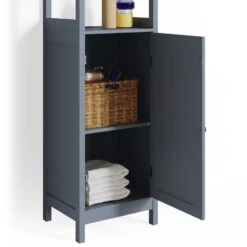 Badschrank "Bianco" Grau 40 X 160 Cm Vicco -Vicco m2759 06 ol