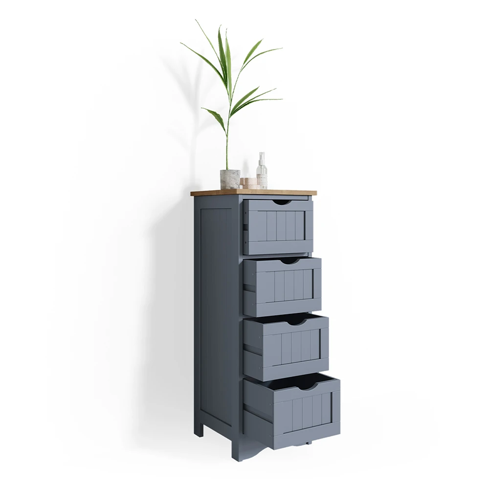 Badschrank "Bianco" Grau 30 X 81 Cm Vicco 9 Badschrank "Bianco" Grau 30 X 81 Cm Vicco – Bild 7