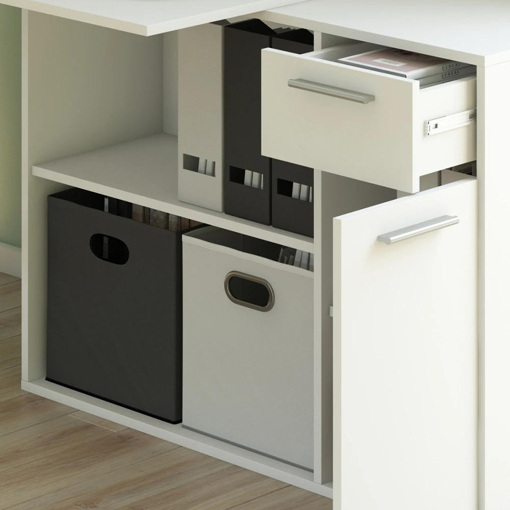 Eckschreibtisch "Robin" Weiß 120 X 60 Cm Vicco 8 Eckschreibtisch "Robin" Weiß 120 X 60 Cm Vicco – Bild 6