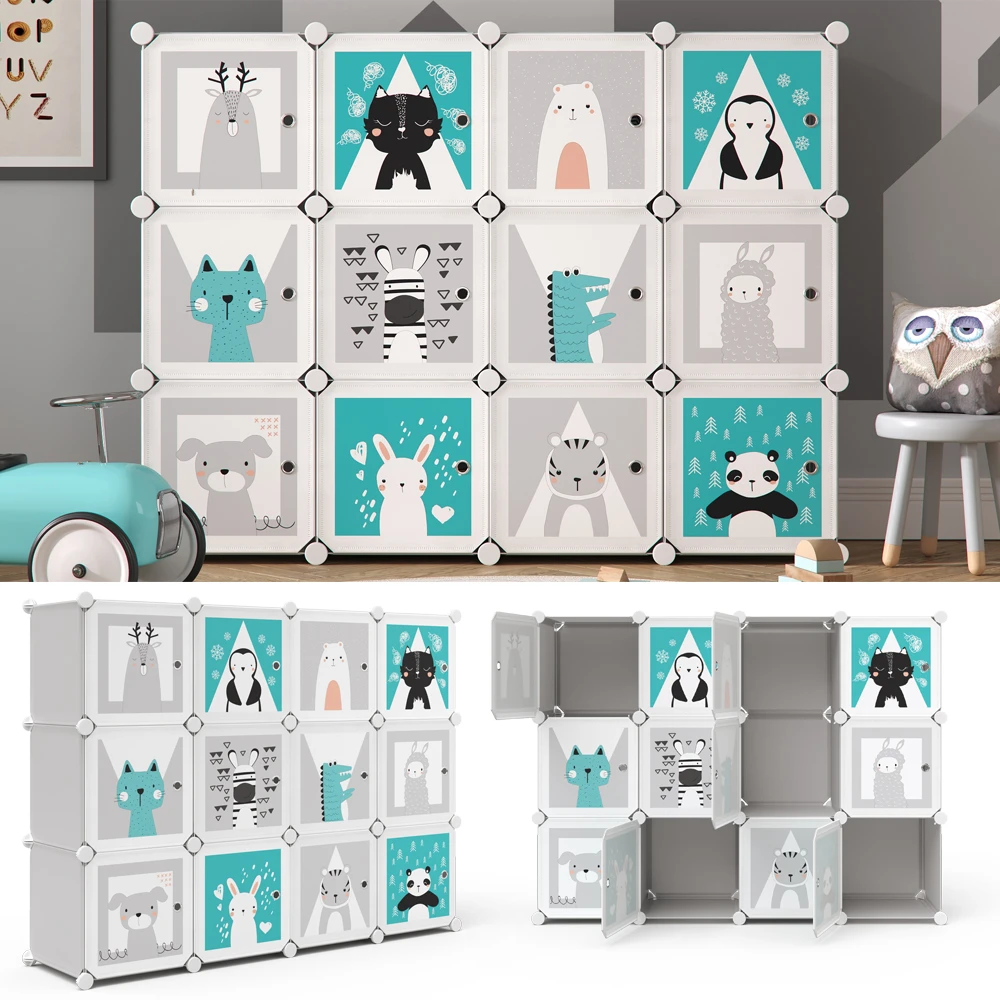 Kinderregal "Andy" Grau 145 X 110 Cm 12 Fächer Vicco 4 Kinderregal "Andy" Grau 145 X 110 Cm 12 Fächer Vicco – Bild 2