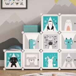 Kinderregal "Andy" Grau 145 X 110 Cm 12 Fächer Vicco 14 Kinderregal "Andy" Grau 145 X 110 Cm 12 Fächer Vicco -Vicco m2838 05 ol