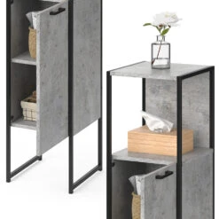 Midischrank "Fyrk" Beton/Schwarz 33 X 120.4 Cm Vicco 15 Midischrank "Fyrk" Beton/Schwarz 33 X 120.4 Cm Vicco -Vicco m2850 06 ol