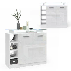 Sideboard "Asti" Weiß Hochglanz 97 X 87 Cm Vicco -Vicco m2858 07 ol