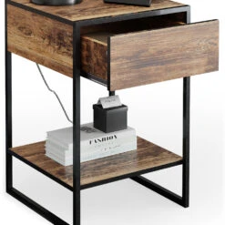 Nachttisch "Fyrk" Eiche Rustikal/Schwarz 43.5 X 66 Cm 2er Set Vicco 15 Nachttisch "Fyrk" Eiche Rustikal/Schwarz 43.5 X 66 Cm 2er Set Vicco -Vicco m2880 06 ol