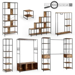 Nachttisch "Fyrk" Eiche Rustikal/Schwarz 43.5 X 66 Cm 2er Set Vicco 17 Nachttisch "Fyrk" Eiche Rustikal/Schwarz 43.5 X 66 Cm 2er Set Vicco -Vicco m2880 08 ol