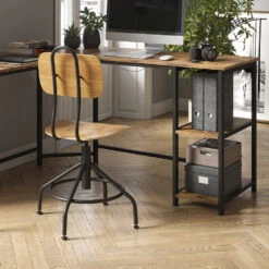 Eckschreibtisch "Fyrk" Eiche Rustikal/Schwarz 138 X 138 Cm Vicco 14 Eckschreibtisch "Fyrk" Eiche Rustikal/Schwarz 138 X 138 Cm Vicco -Vicco m2885 05 ol