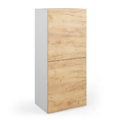 Schrank "Compo" Groß Weiß/Eiche Vicco