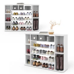 Schuhschrank "Levin" Weiß 116 X 87 Cm Vicco 16 Schuhschrank "Levin" Weiß 116 X 87 Cm Vicco -Vicco m2999 07 ol