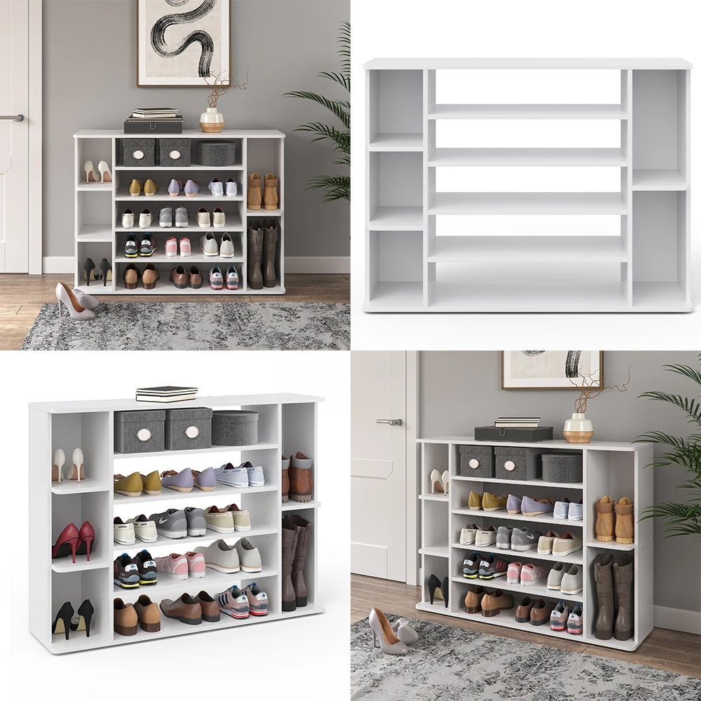 Schuhschrank "Levin" Weiß 116 X 87 Cm Vicco 10 Schuhschrank "Levin" Weiß 116 X 87 Cm Vicco – Bild 8