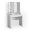 Schminktisch "Nora" Weiß 90 Cm Mit LED Beleuchtung Vicco -Vicco m3032 l 01 ol