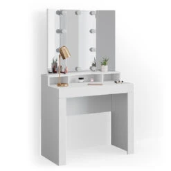 Schminktisch "Nora" Weiß 90 Cm Mit LED Beleuchtung Vicco 15 Schminktisch "Nora" Weiß 90 Cm Mit LED Beleuchtung Vicco -Vicco m3032 l 07 ol