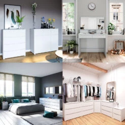 Schminktisch "Ruben" Weiß 100 Cm Vicco -Vicco m3126 09 ol