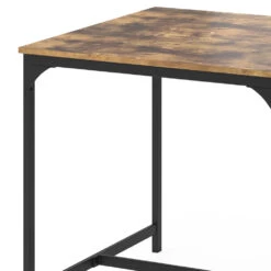 Esstisch "Fyrk" Eiche Rustikal/Schwarz 80 X 80 Cm Vicco -Vicco m3133 06 ol