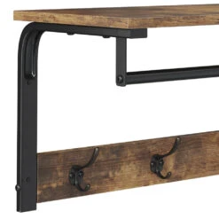 Wandgarderobe "Fyrk" Eiche Rustikal/Schwarz 100 X 30 Cm Vicco -Vicco m3136 06 ol