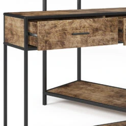 Konsolentisch "Fyrk" Eiche Rustikal/Schwarz 100 X 80 Cm Mit Schubladen Vicco 16 Konsolentisch "Fyrk" Eiche Rustikal/Schwarz 100 X 80 Cm Mit Schubladen Vicco -Vicco m3140 06 ol