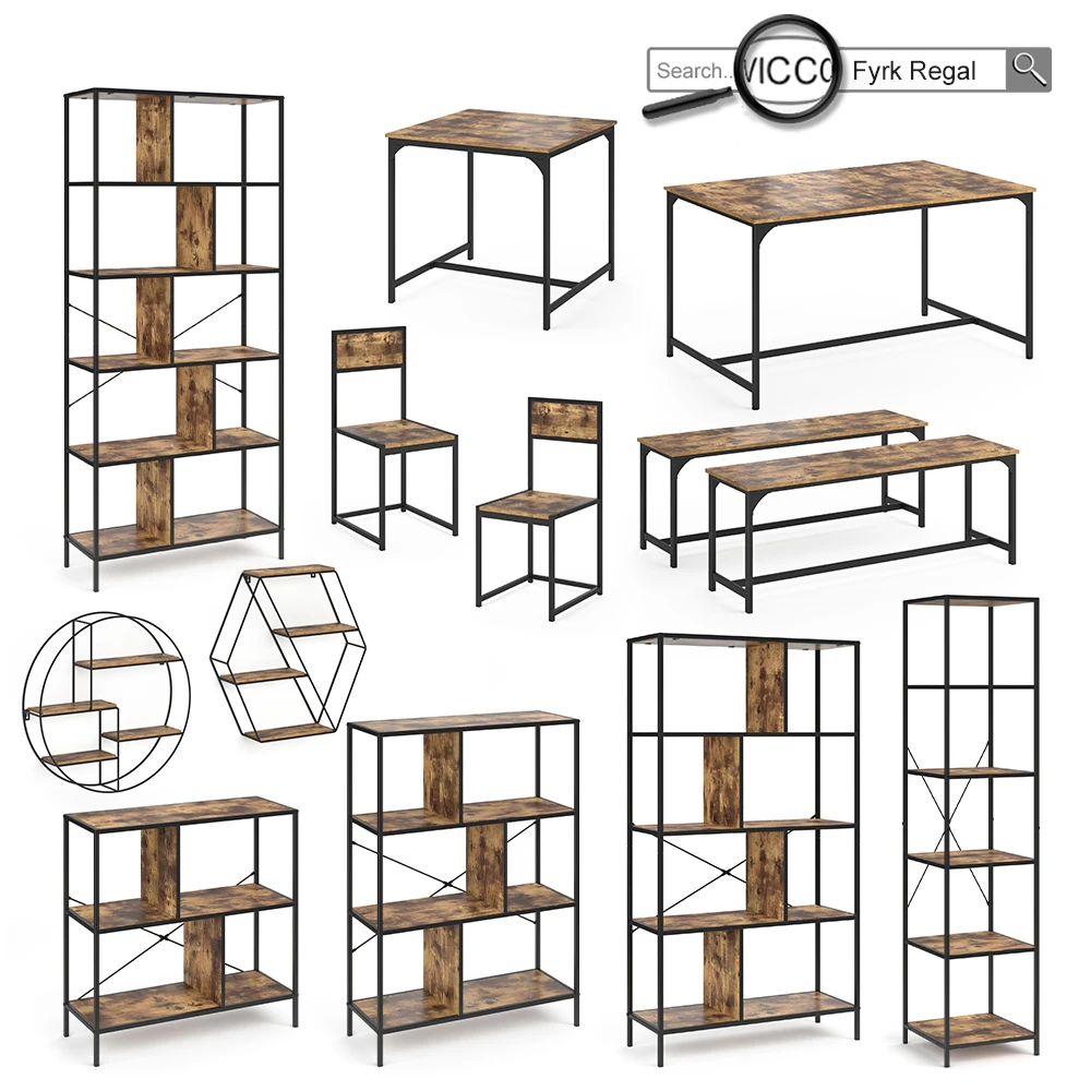 Esszimmer-Eckbank "Fyrk" Eiche Rustikal/Schwarz 195 X 142 Cm Vicco 11 Esszimmer-Eckbank "Fyrk" Eiche Rustikal/Schwarz 195 X 142 Cm Vicco – Bild 9