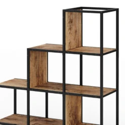 Raumteiler "Fyrk" Eiche Rustikal/Schwarz 90 X 92 Cm Vicco -Vicco m3147 06 ol