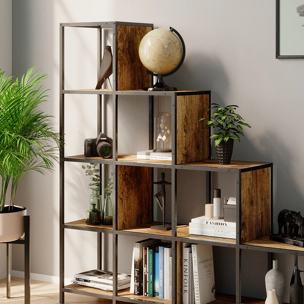 Raumteiler "Fyrk" Eiche Rustikal/Schwarz 120 X 120 Cm Vicco 7 Raumteiler "Fyrk" Eiche Rustikal/Schwarz 120 X 120 Cm Vicco – Bild 5