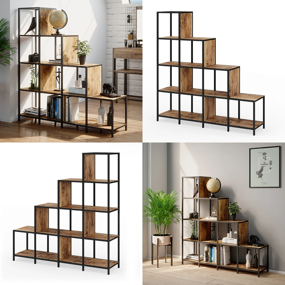 Raumteiler "Fyrk" Eiche Rustikal/Schwarz 120 X 120 Cm Vicco 10 Raumteiler "Fyrk" Eiche Rustikal/Schwarz 120 X 120 Cm Vicco – Bild 8