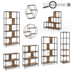 Raumteiler "Fyrk" Eiche Rustikal/Schwarz 120 X 120 Cm Vicco 19 Raumteiler "Fyrk" Eiche Rustikal/Schwarz 120 X 120 Cm Vicco -Vicco m3148 09 ol