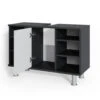 Waschbeckenunterschrank "Fynn" Weiß Hochglanz/Anthrazit 80 X 54 Cm Vicco -Vicco m3174 01 ol