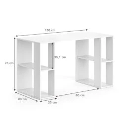 Schreibtisch "Arian" Weiß 130 X 60 Cm Vicco -Vicco m3238 03 ol