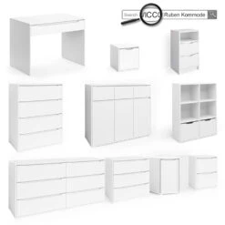 Schreibtisch "Ruben" Weiß 140 X 65 Cm Vicco -Vicco m3268 08 ol