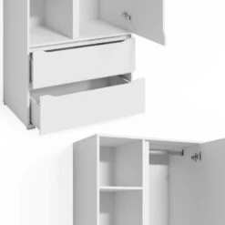 Kleiderschrank "Ruben" Weiß 80 X 189 Cm Vicco 15 Kleiderschrank "Ruben" Weiß 80 X 189 Cm Vicco -Vicco m3271 06 ol