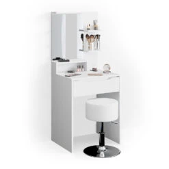 Schminktisch "Ruben" Weiß 60 Cm Mit Hocker Vicco -Vicco m3273 hw 07 ol