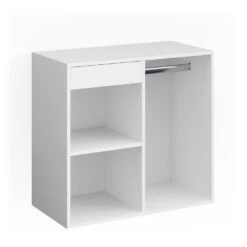 Anstellschrank "Isabelle" Weiß 80 X 75 Cm Vicco