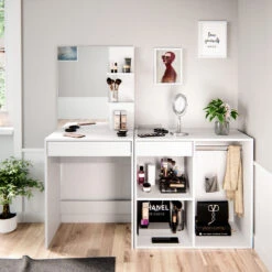 Anstellschrank "Isabelle" Weiß 80 X 75 Cm Vicco -Vicco m3293 04 ol