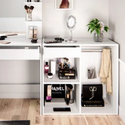 Anstellschrank "Isabelle" Weiß 80 X 75 Cm Vicco -Vicco m3293 05 ol