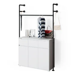 Kleiderstange "Ilaria" Schwarz 137 X 220 Cm Vicco -Vicco m3297 07 ol