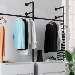 Kleiderstange "Iliara" 180cm Schwarz Vicco -Vicco m3299 05 ol