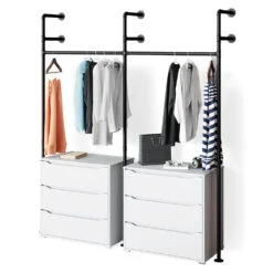 Kleiderstange "Iliara" 180cm Schwarz Vicco -Vicco m3299 07 ol