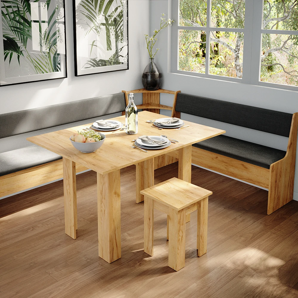 Eckbankgruppe "Roman" Goldkraft Eiche/Anthrazit 210 X 180 Cm Mit Tisch Vicco 7 Eckbankgruppe "Roman" Goldkraft Eiche/Anthrazit 210 X 180 Cm Mit Tisch Vicco – Bild 5