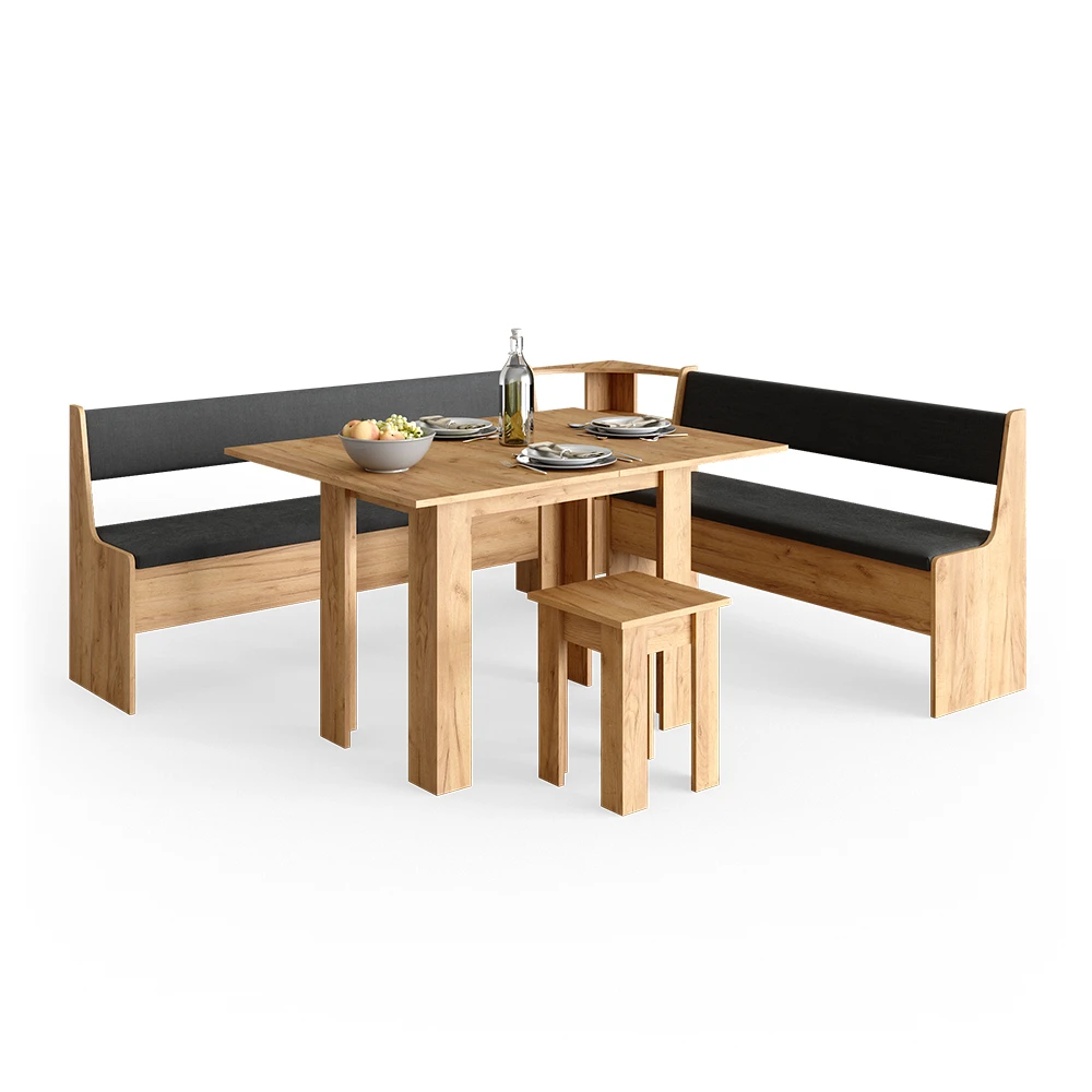 Eckbankgruppe "Roman" Goldkraft Eiche/Anthrazit 210 X 180 Cm Mit Tisch Vicco 9 Eckbankgruppe "Roman" Goldkraft Eiche/Anthrazit 210 X 180 Cm Mit Tisch Vicco – Bild 7